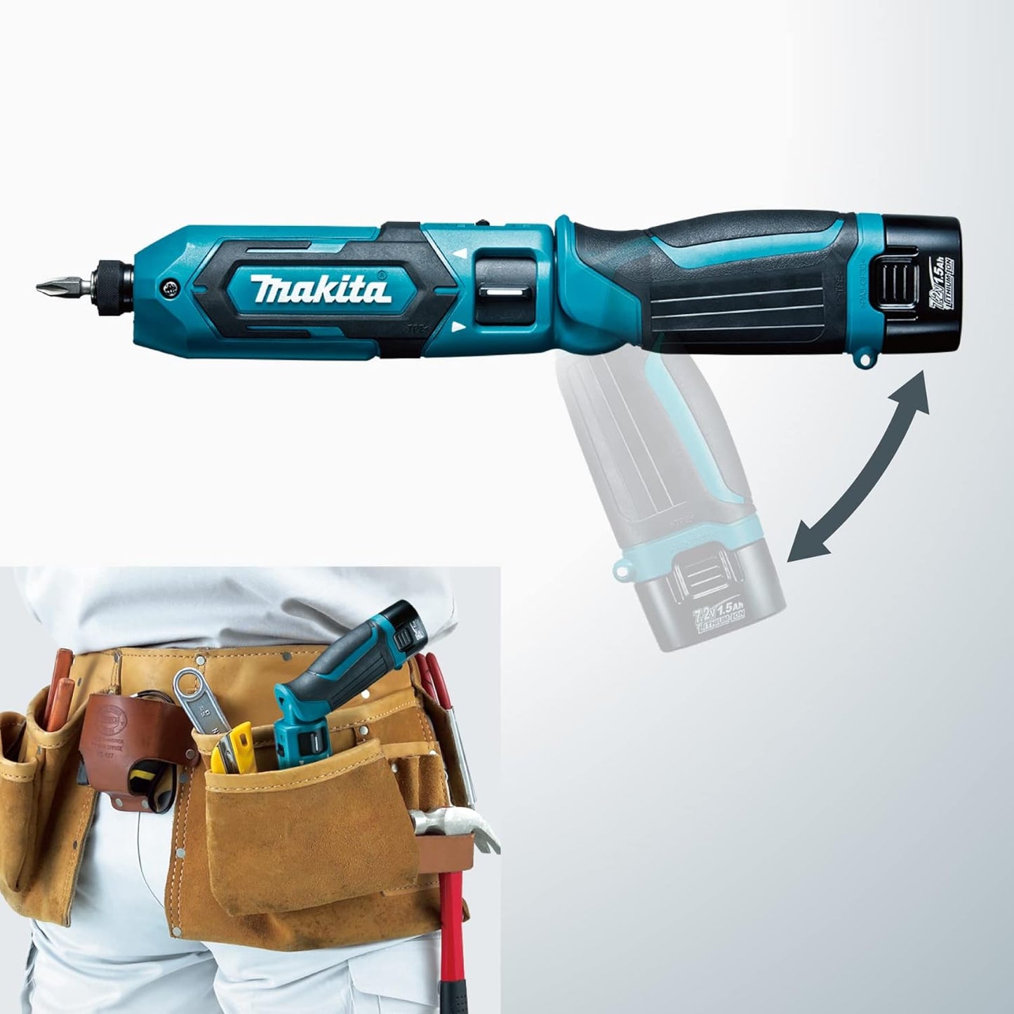 マキタ(Makita) 充電式ペンインパクトドライバ TD022DSHXO 7.2V オリーブ バッテリ・充電器・アルミケース付