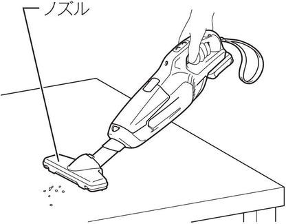 マキタ コードレス掃除機 CL107FDSHW | 紙パック式・軽量1.1kg・最長25分稼働・10.8Vバッテリ付
