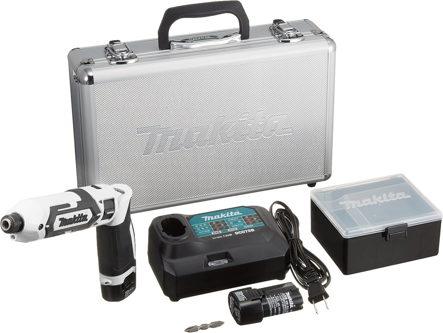 マキタ(Makita) ペン型インパクトドライバ TD022DSHXW 7.2V 白 トルク25Nm バッテリ2本・充電器付